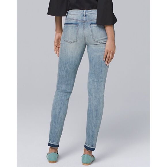 White House Black Market WHBM Released-Hem Skinny
Ankle Jeans, Size 4 - Picture 2 of 16